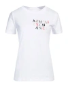 Armani Exchange Woman T-shirt White Size L Cotton In White