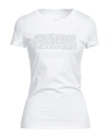 Armani Exchange Woman T-shirt White Size L Cotton
