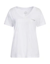 Armani Exchange Woman T-shirt White Size L Cotton