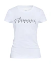 Armani Exchange Woman T-shirt White Size L Cotton