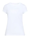 Armani Exchange Woman T-shirt White Size L Cotton