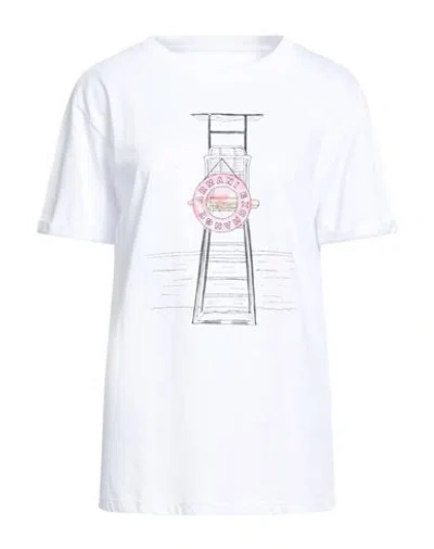 Armani Exchange Woman T-shirt White Size L Cotton