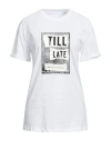 Armani Exchange Woman T-shirt White Size L Cotton