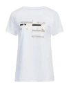 Armani Exchange Woman T-shirt White Size L Cotton