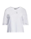 Armani Exchange Woman T-shirt White Size L Cotton, Polyester In White