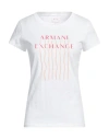 Armani Exchange Woman T-shirt White Size M Cotton In White