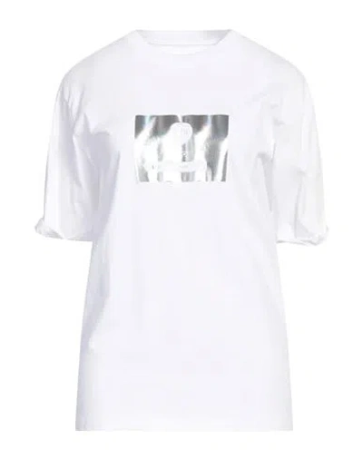 Armani Exchange Woman T-shirt White Size L Cotton