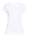 Armani Exchange Slim Fit T-shirt In Pima Cotton Jersey In White