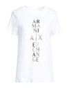 Armani Exchange Woman T-shirt White Size M Cotton