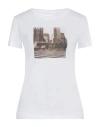 Armani Exchange Woman T-shirt White Size M Cotton In White