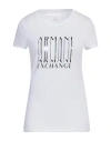 Armani Exchange Woman T-shirt White Size Xs Cotton, Elastane In White