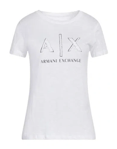 Armani Exchange Woman T-shirt White Size Xs Cotton