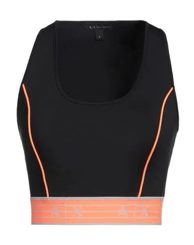 Armani Exchange Woman Top Black Size Xs Polyamide, Elastane, Polyester