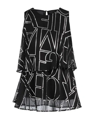 Armani Exchange Woman Top Black Size L Polyester In Black