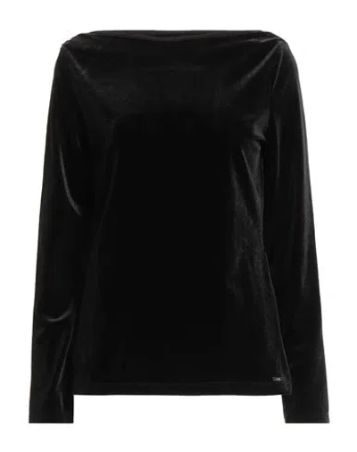 ARMANI EXCHANGE ARMANI EXCHANGE WOMAN TOP BLACK SIZE M POLYESTER, ELASTANE