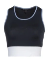 Armani Exchange Woman Top Navy Size L Polyamide, Elastane In Navy