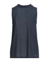 Armani Exchange Woman Top Navy Size Xs Viscose In Blue