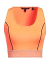 Armani Exchange Woman Top Orange Size L Polyamide, Elastane, Polyester
