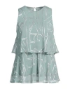 Armani Exchange Woman Top Sage Green Size L Polyester In Sage Green