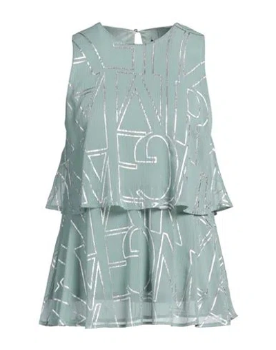 Armani Exchange Woman Top Sage Green Size L Polyester