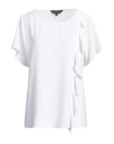 Armani Exchange Woman Top White Size L Polyester