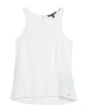 Armani Exchange Woman Top White Size L Viscose In White
