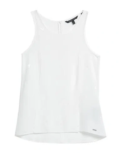 Armani Exchange Woman Top White Size L Viscose