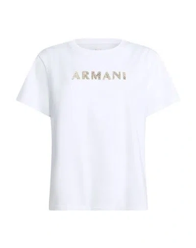Armani Exchange Woman T-shirt White Size Xxl Cotton
