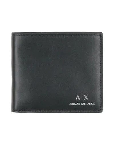 Armani Exchange Woman Wallet Black Size - Cow Leather