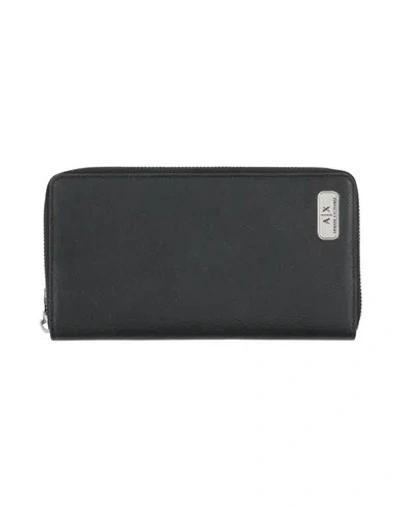 Armani Exchange Woman Wallet Black Size - Leather
