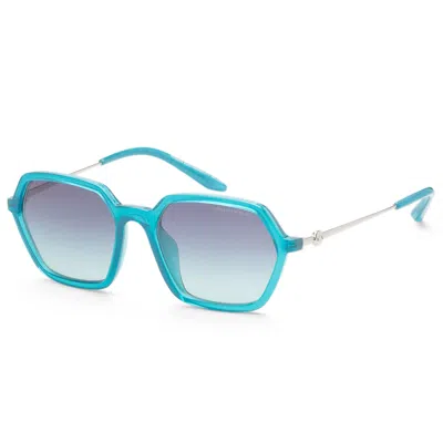 Armani Exchange Women's 52mm Shiny Transparent Petroleum Sunglasses In Multi