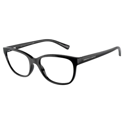 ARMANI EXCHANGE WOMEN'S 53MM SHINY BLACK OPTICALS