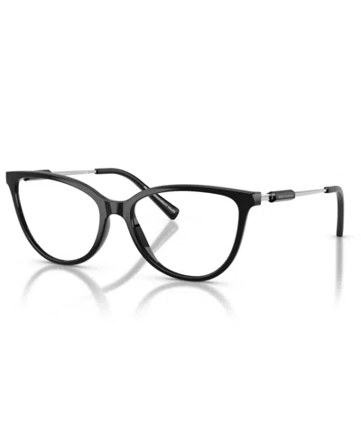 Armani Exchange Women's Cat Eye Eyeglasses, Ax3128 In Black