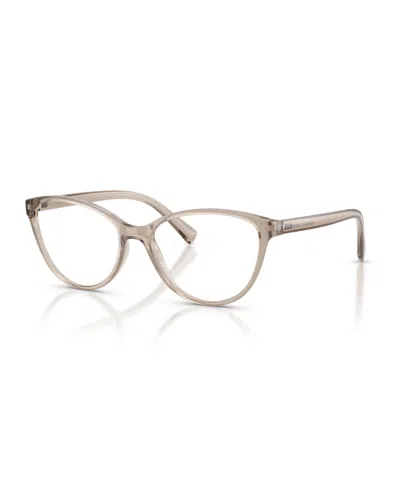 Armani Exchange Women's Eyeglasses, Ax3053 In Shiny Transparent Tundra