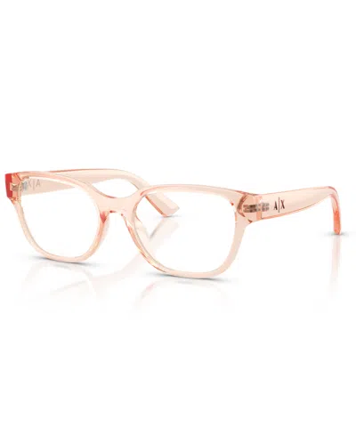 Armani Exchange Geometric-frame Glasses In Pink