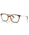 Armani Exchange 52mm Irregular Optical Glasses In Brown