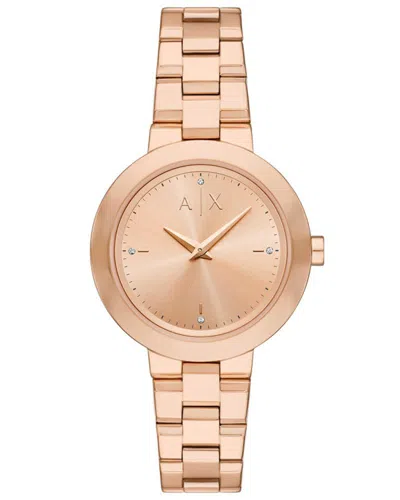 Armani Exchange Women's Jackie 36mm Quartz Watch Ax5177 In Gold