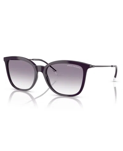 Armani Exchange Women's Sunglasses Ax4151s In Shiny Dark Purple