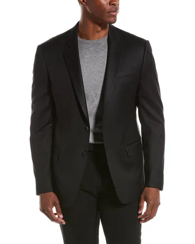 Armani Exchange Wool-blend Blazer In Black