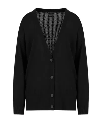 Armani Exchange Wool Blend Cardigan With Braids