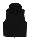 Armani Exchange Wool Vest In Black