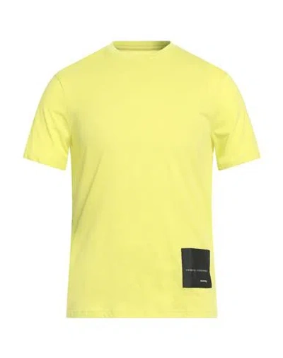 Armani Exchange X Mixmag Man T-shirt Lime Green Size M Cotton In Yellow