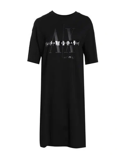 Armani Exchange X Mixmag Woman Midi Dress Black Size L Cotton