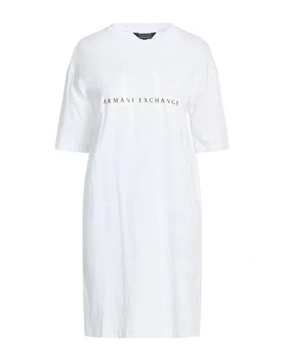 Armani Exchange X Mixmag Woman Midi Dress White Size L Cotton