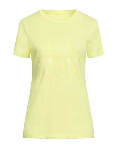 Armani Exchange X Mixmag Woman T-shirt Lime Green Size M Cotton