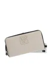Armani Exchange Zip-around Wristlet Wallet In Neutral