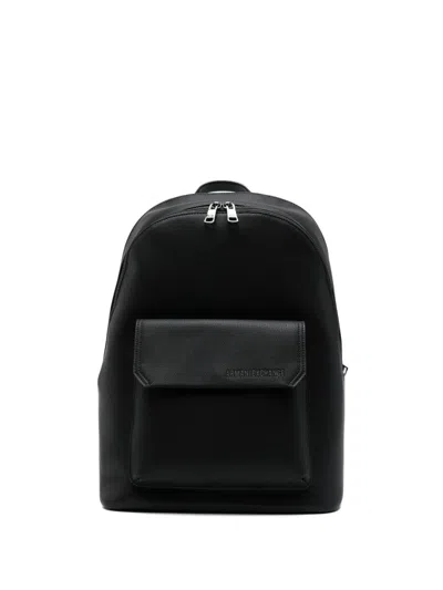 Armani Exchange Zip-fastening Backpack In Black