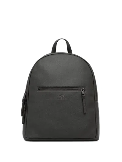 Armani Exchange Zip-fastening Backpack In Gray