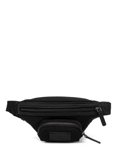 Armani Exchange Zip-fastening Belt Bag In Black