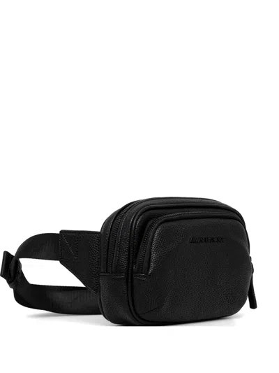 Armani Exchange Zip-fastening Belt Bag In Black